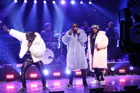 migos gucci shoes|Migos Performs In Glittered Gucci Sneakers on 'The Tonight Show'.